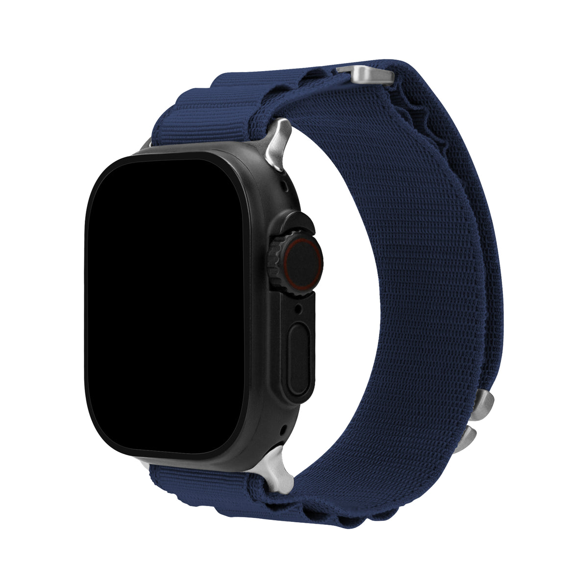 Mobilize Nylon Watch Band - Alpine - Titanium Connector - For Apple 42/44/45/49Mm - Blue