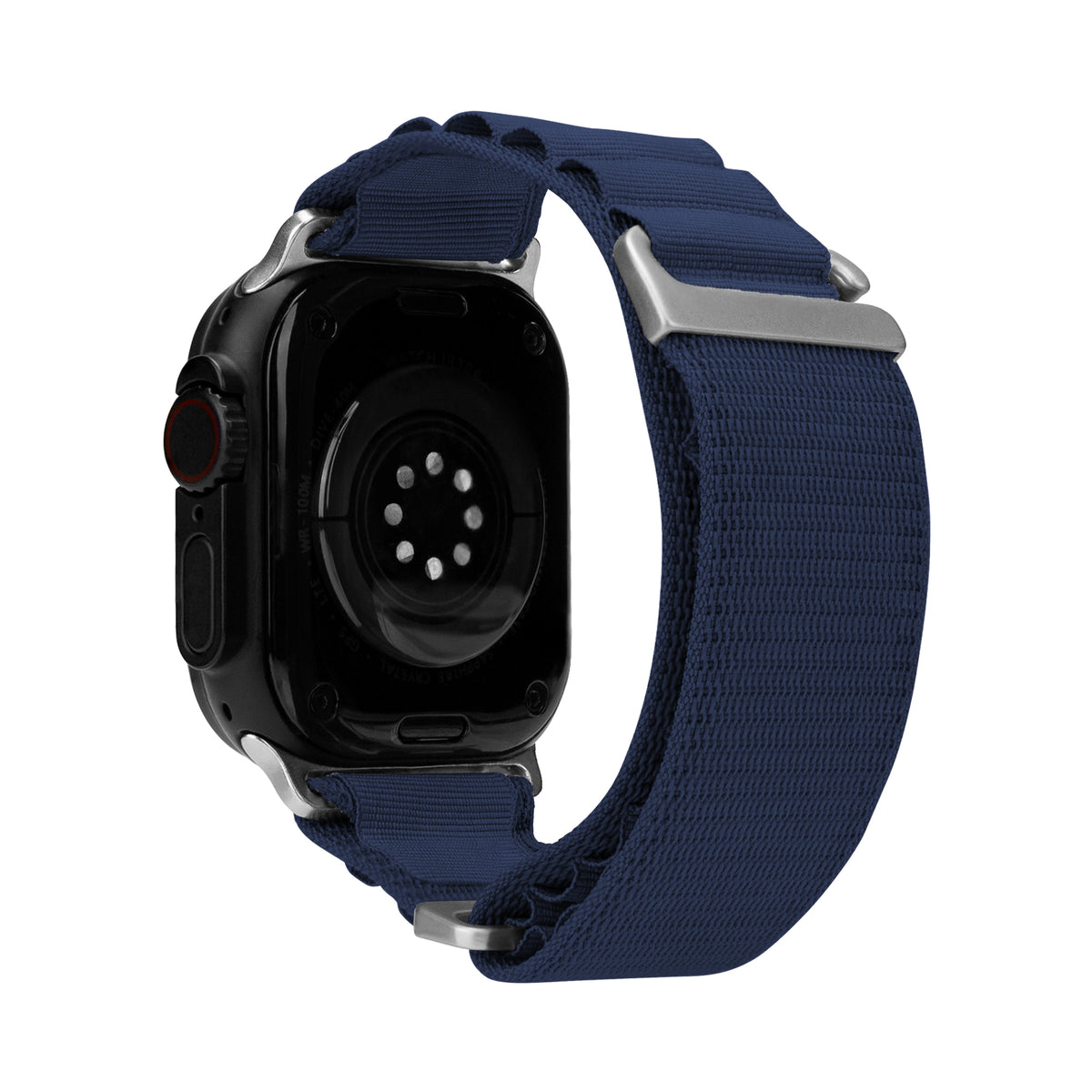 Mobilize Nylon Watch Band - Alpine - Titanium Connector - For Apple 42/44/45/49Mm - Blue