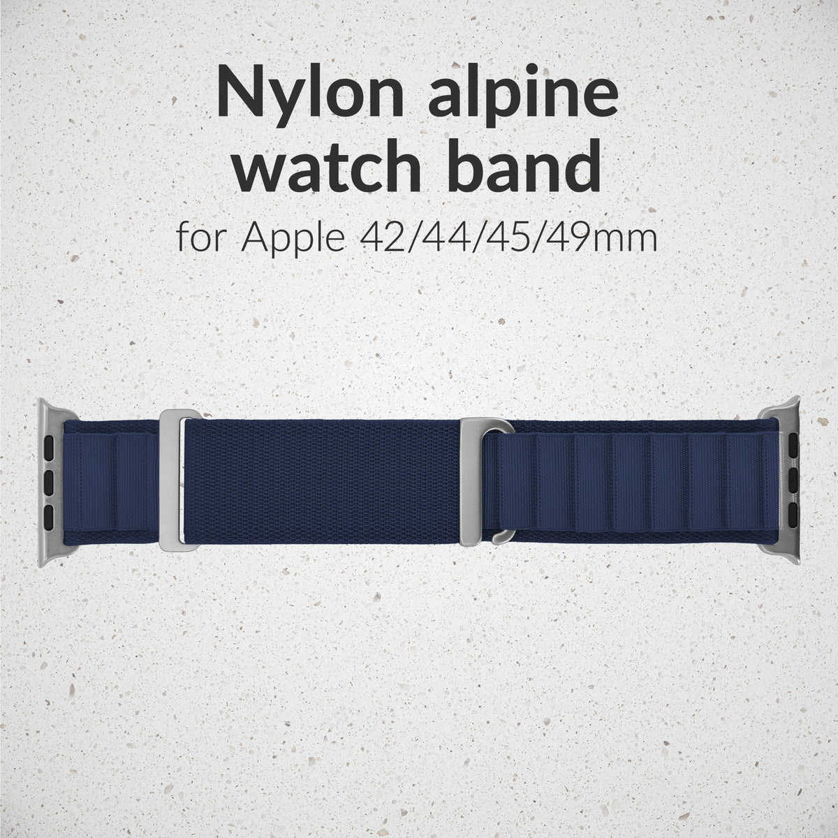Mobilize Nylon Watch Band - Alpine - Titanium Connector - For Apple 42/44/45/49Mm - Blue