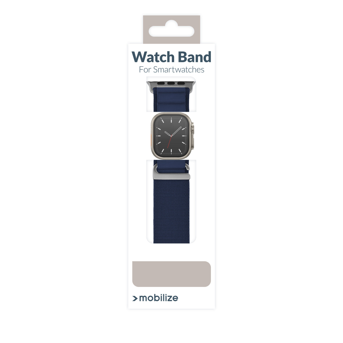 Mobilize Nylon Watch Band - Alpine - Titanium Connector - For Apple 38/40/41Mm - Blue