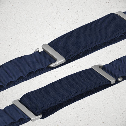 Mobilize Nylon Watch Band - Alpine - Titanium Connector - For Apple 38/40/41Mm - Blue