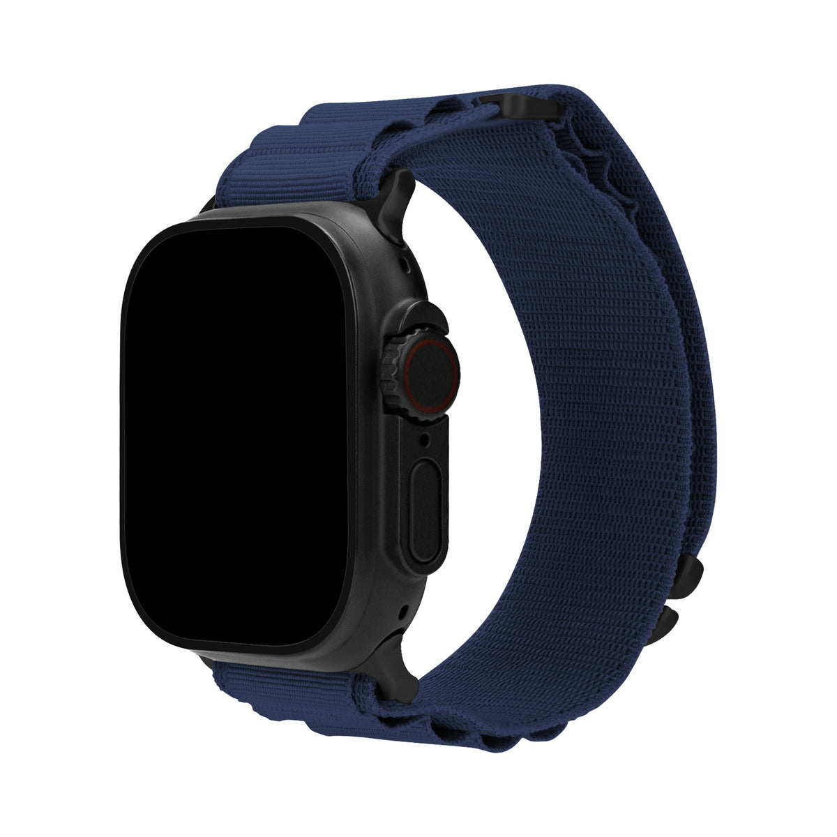 Mobilize Nylon Watch Band - Alpine - Black Connector - For Apple 38/40/41Mm - Blue