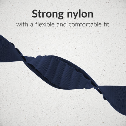 Mobilize Nylon Watch Band - Alpine - Black Connector - For Apple 38/40/41Mm - Blue