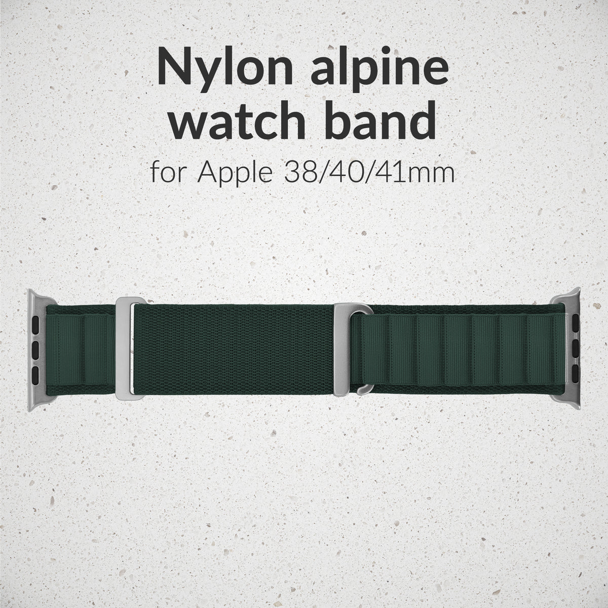 Mobilize Nylon Watch Band - Alpine - Titanium Connector - For Apple 38/40/41Mm - Dark Green