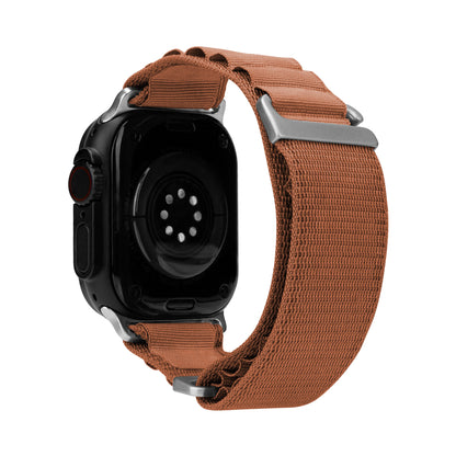 Mobilize Nylon Watch Band - Alpine - Titanium Connector - For Apple 42/44/45/49Mm - Terracotta