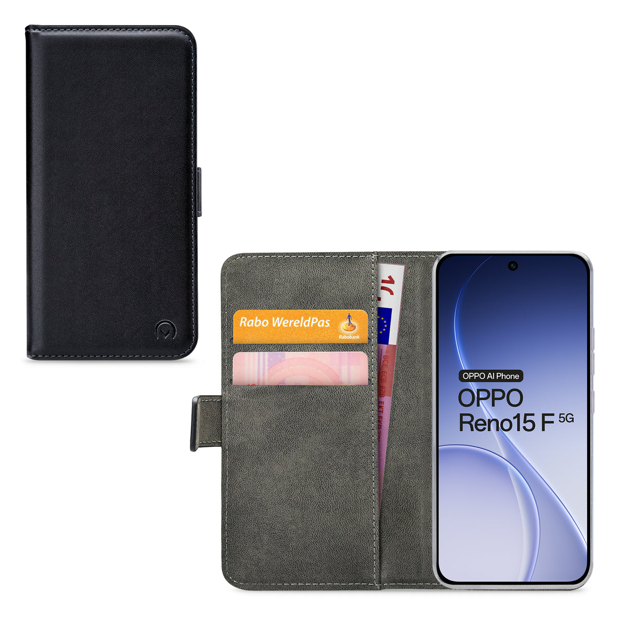 Mobilize Classic Gelly Wallet Book Case Oppo Reno15 F 5G Black