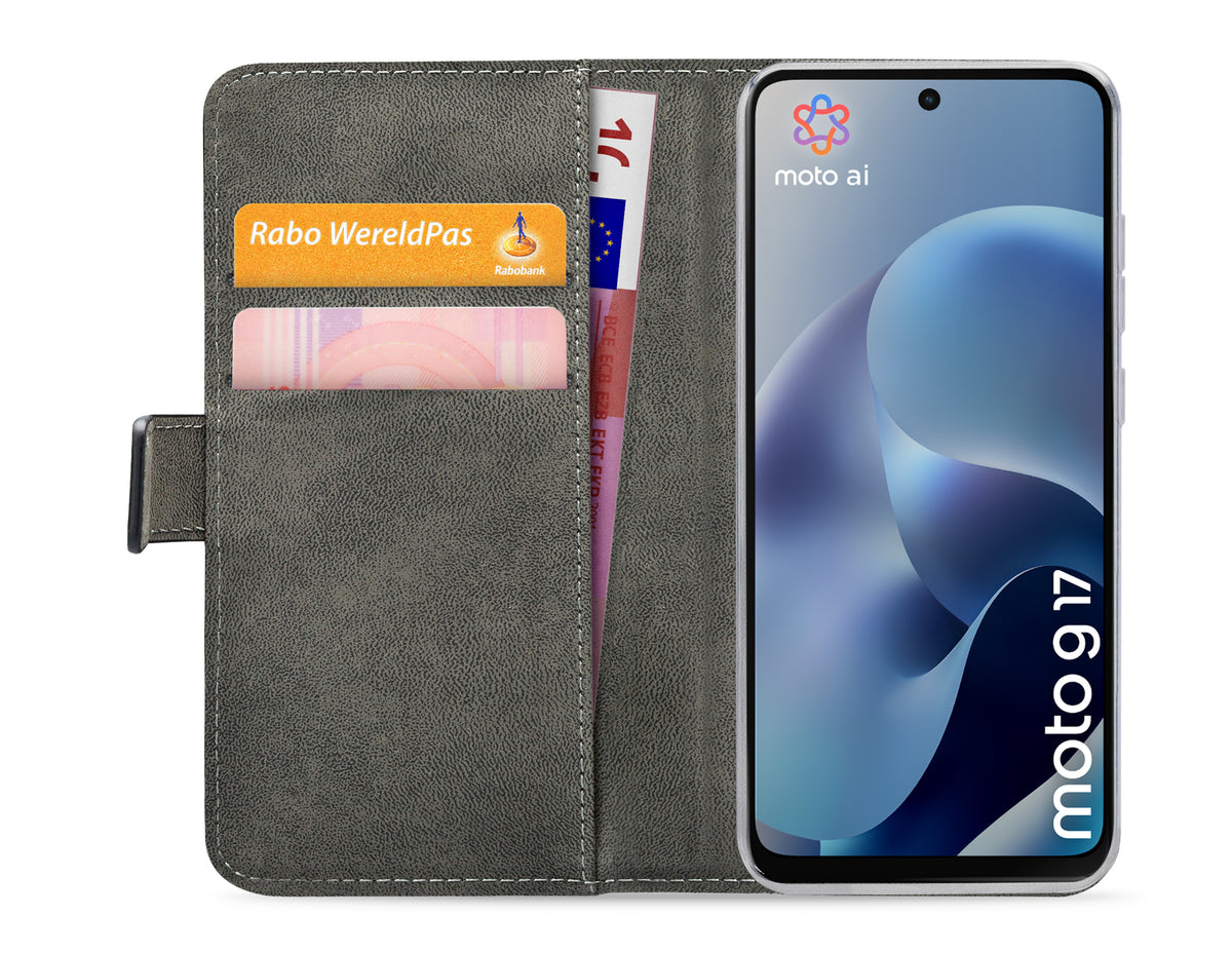 Mobilize Classic Gelly Wallet Book Case Motorola Moto G17/G17 Power Black