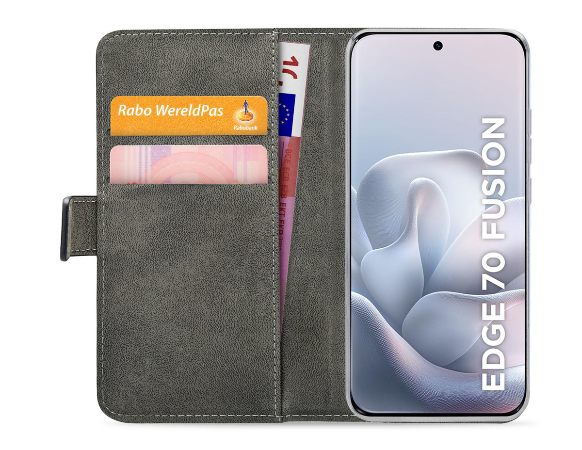 Mobilize Classic Gelly Wallet Book Case Motorola Edge 70 Fusion Black