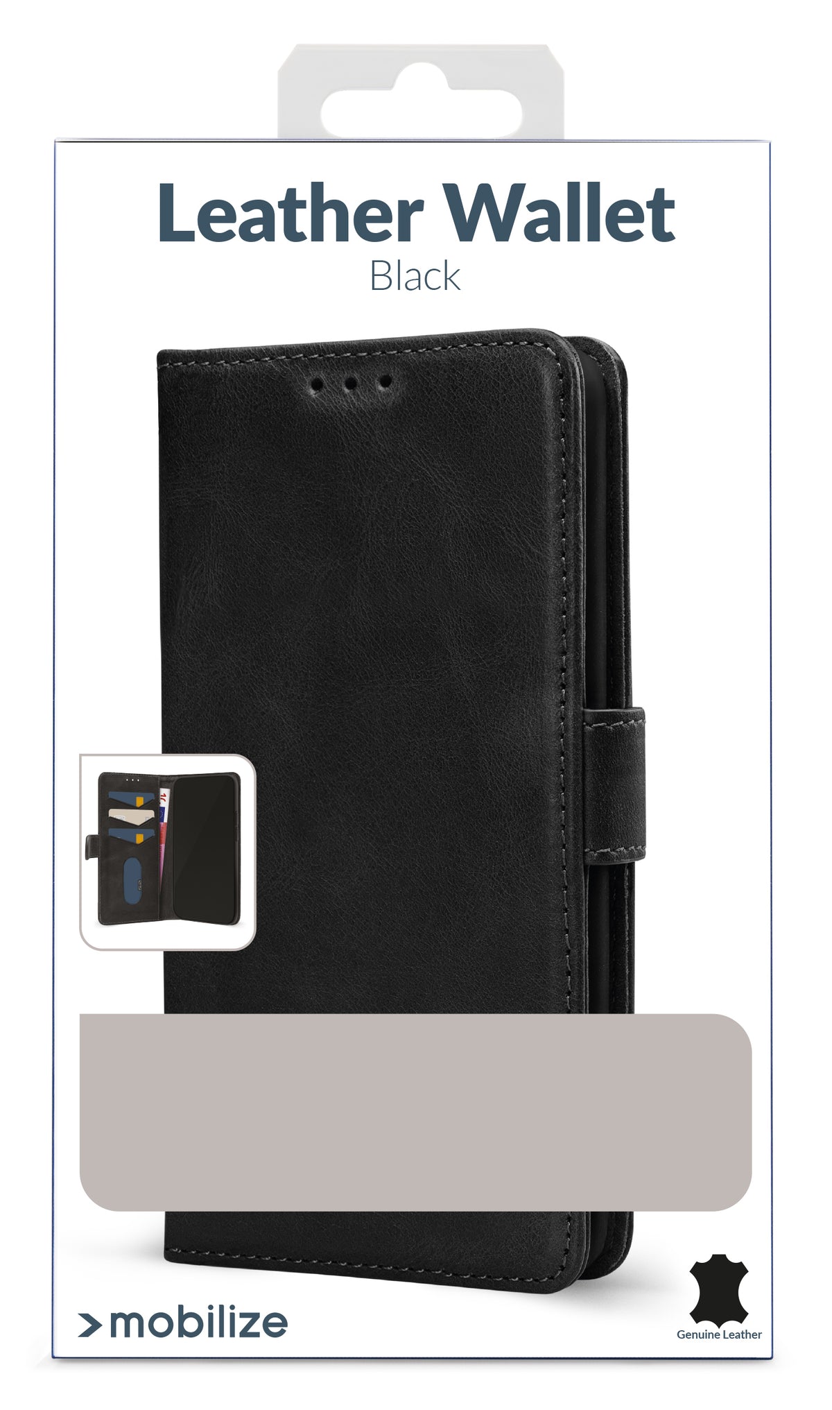 Mobilize Leather Wallet Samsung Galaxy S25 Fe 5G Black