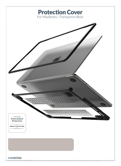 Mobilize Protection Cover For Apple Macbook Neo 13Inch (2026) Transparent Black