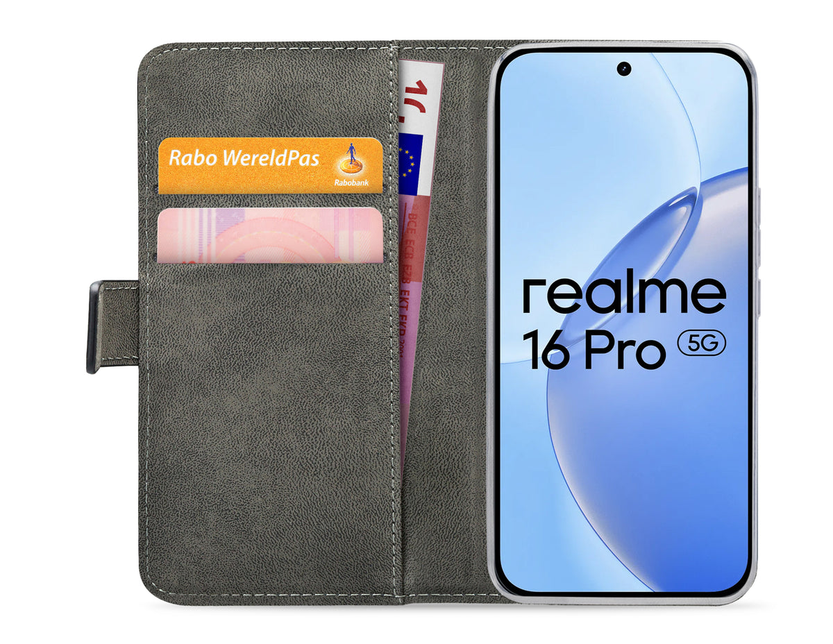 Mobilize Classic Gelly Wallet Book Case Realme 16 Pro+ 5G Black