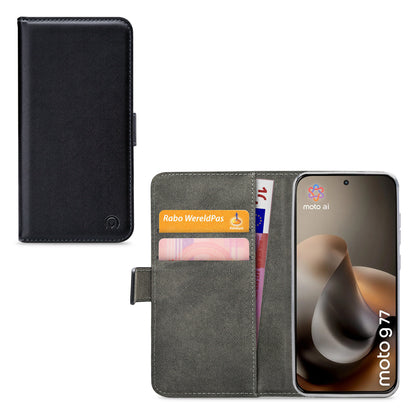 Mobilize Classic Gelly Wallet Book Case Motorola Moto G47 Black