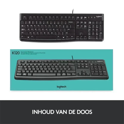 Logitech K120 | Zakelijk Bedraad Toetsenbord | QWERTY - Essentify