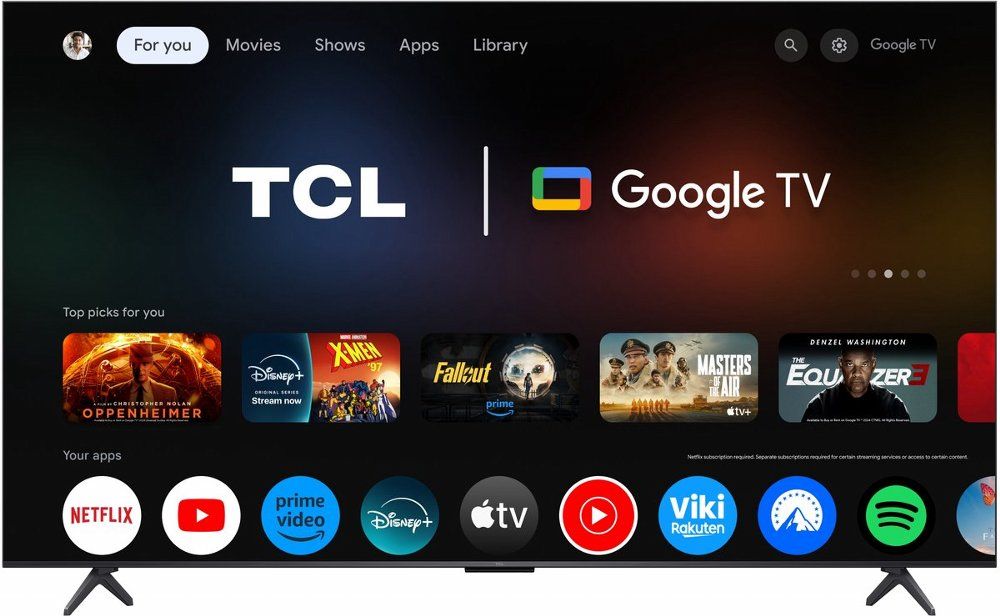 TCL 65C61KS | 65" 4K Ultra HD QD-MiniLED Smart TV | 60Hz | Google TV + Wifi | Dolby Vision | HDMI 2.1 (2025)