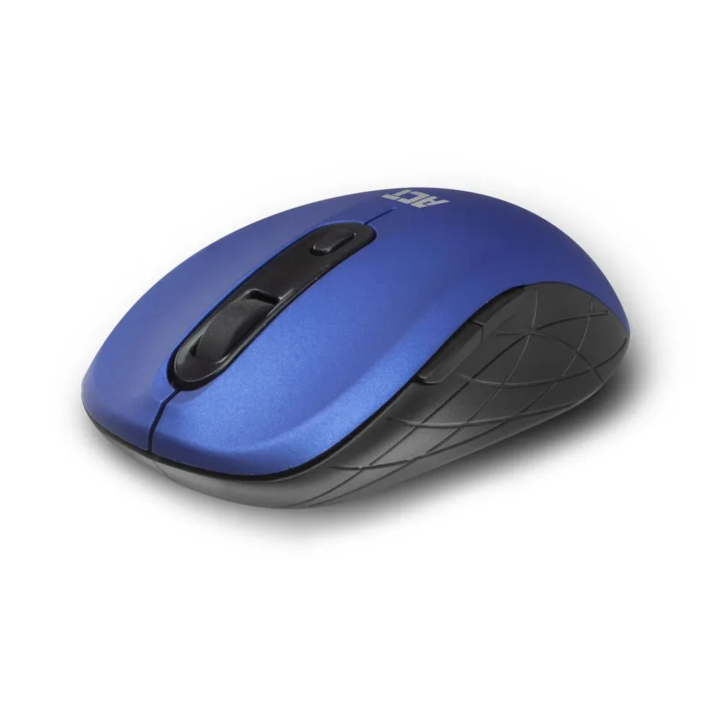 ACT AC5140 | Draadloze Muis | Links- en Rechtshandig | RF | 1600 DPI | Blauw/Zwart - Essentify