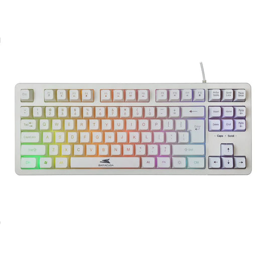 Baracuda KRILL RGB | Tenkeyless Bedraad Gaming Toetsenbord | QWERTY | Wit - Essentify
