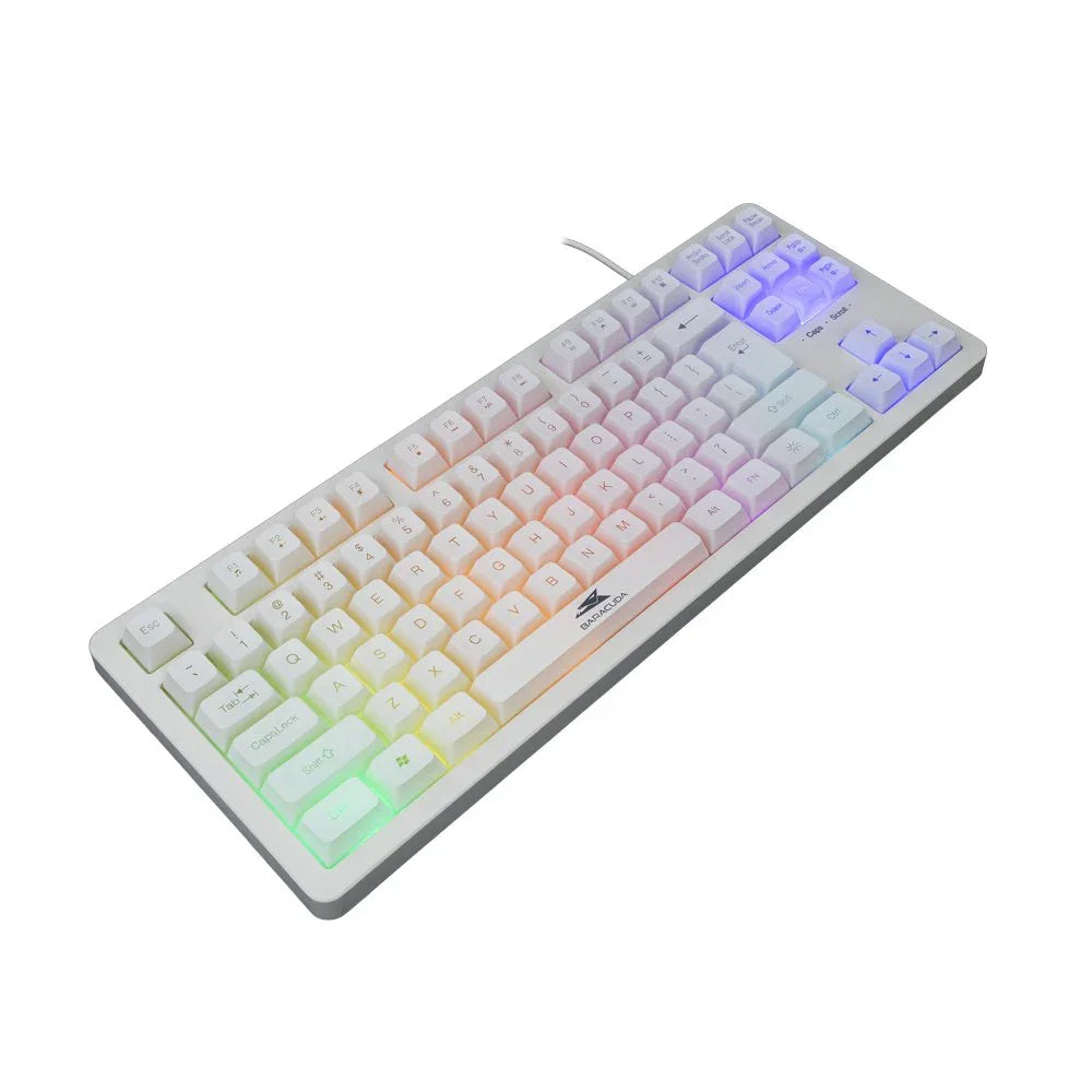 Baracuda KRILL RGB | Tenkeyless Bedraad Gaming Toetsenbord | QWERTY | Wit - Essentify