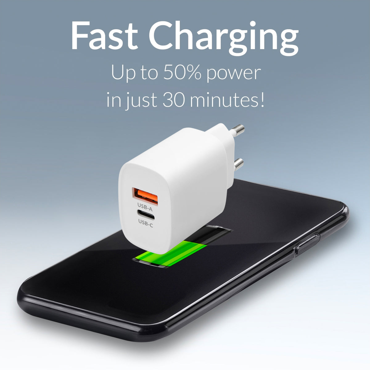 Mobilize Bulk Mobilize Wall Charger Usb-C + Usb 20W White (Bulk)