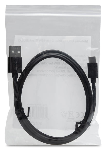 Mobilize Bulk Mobilize Cable Usb To Usb-C 1M. 15W Black (Bulk)