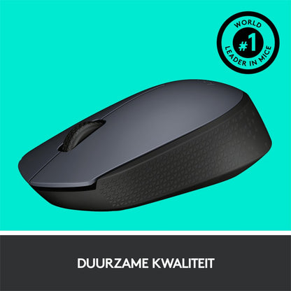 Logitech M170 | Draadloze Muis | Links- en Rechtshandig | RF | 1000 DPI | Grijs