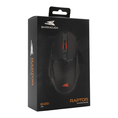 Baracuda RAPTOR RGB | Bedrade Gaming Muis | USB-A | 6400 DPI | Zwart - Essentify