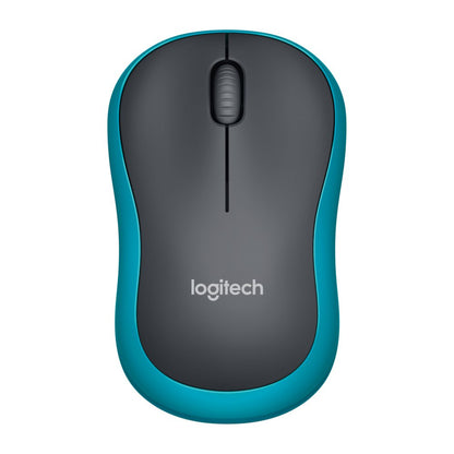 Logitech M185 | Draadloze Muis | Links- en Rechtshandig | RF | 1000 DPI | Zwart/Blauw
