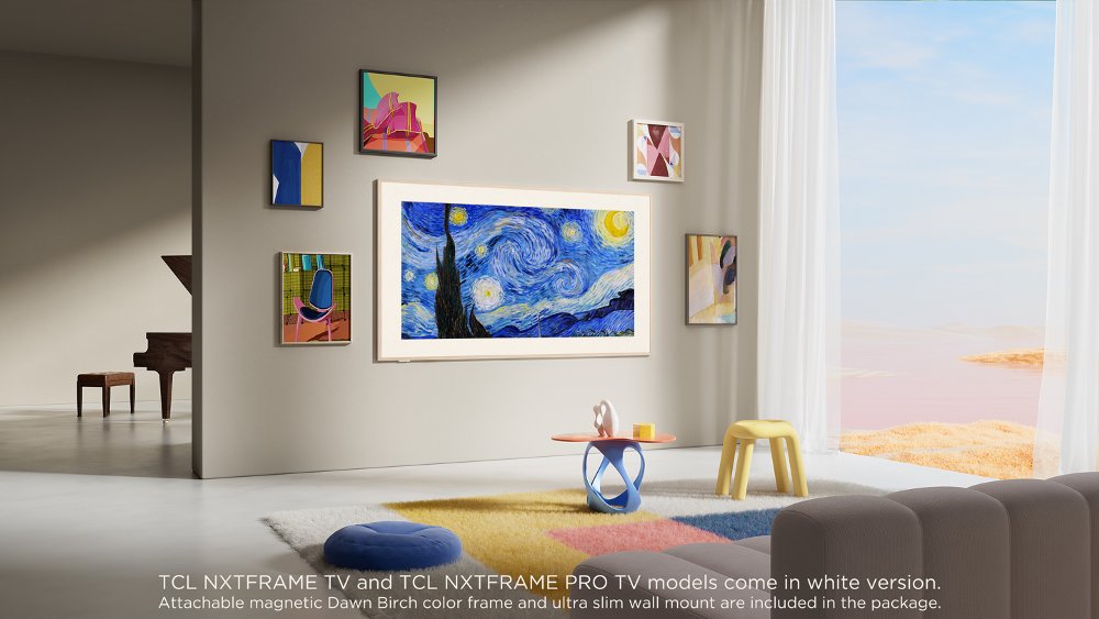 TCL NXTFRAME 65A300W | 65" 4K Ultra HD QLED Smart TV | Google TV | Dolby Vision | 120Hz