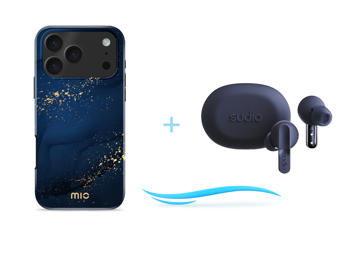Sound & Protect Bundle | iPhone 17 Pro Hoesje + Sudio N3 Pro Oordopjes