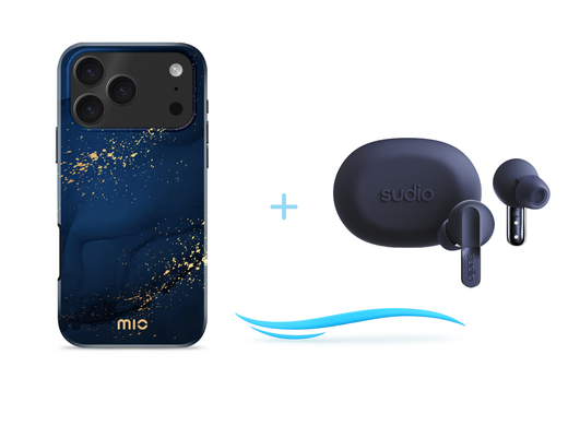 Sound & Protect Bundle | iPhone 17 Pro Hoesje + Sudio N3 Pro Oordopjes