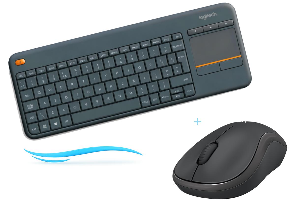 Productivity Bundle – Pro | Draadloos Toetsenbord + Muis (Logitech K400 & M240)