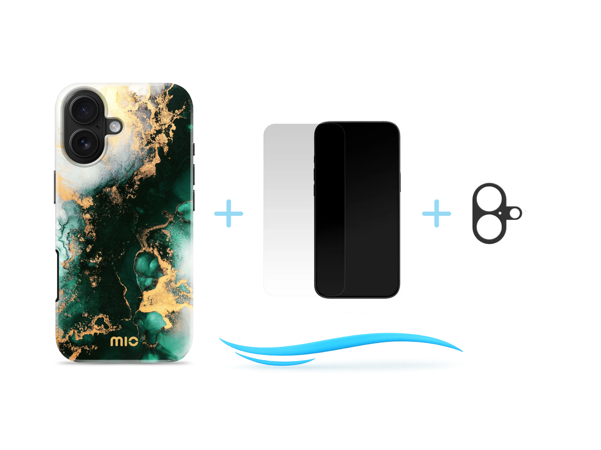 iPhone 17 Complete Beschermingsset – Hoesje + Screenprotector + Camera Protector