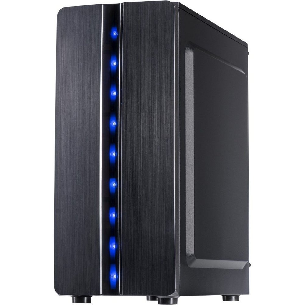 Inter-Tech Thunder Blue Light | Midi Tower Case | Zwart