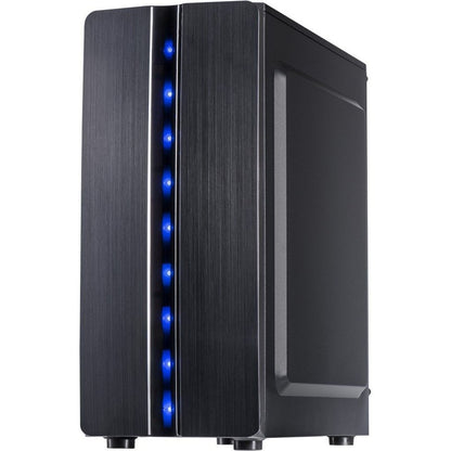 Inter-Tech Thunder Blue Light | Midi Tower Case | Zwart