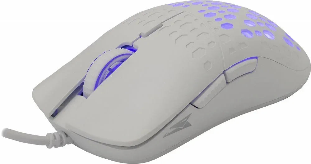 Baracuda OCTOPUS RGB | Bekabelde Gaming Muis | Rechtshandig | USB-A | 3600 DPI | Wit - Essentify