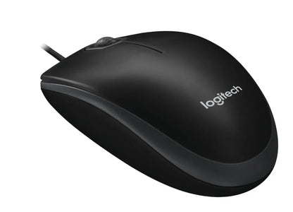 Logitech B100 | Bedrade Muis | Links- en Rechtshandig | USB-A | 800 DPI | Zwart - Essentify