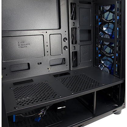 Inter-Tech CXC2 Blue Light | Midi Tower Case | Zwart