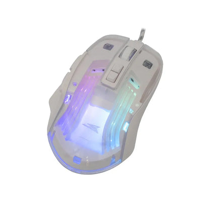 Baracuda ANGLERFISH RGB | Bedrade Gaming Muis | USB-A | 7200 DPI | Wit - Essentify
