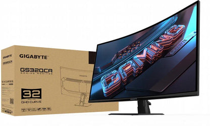 Gigabyte GS32QCA | 31,5" | Quad HD | 180 Hz | 1 ms | 2x HDMI | DisplayPort | Gaming Monitor - Essentify