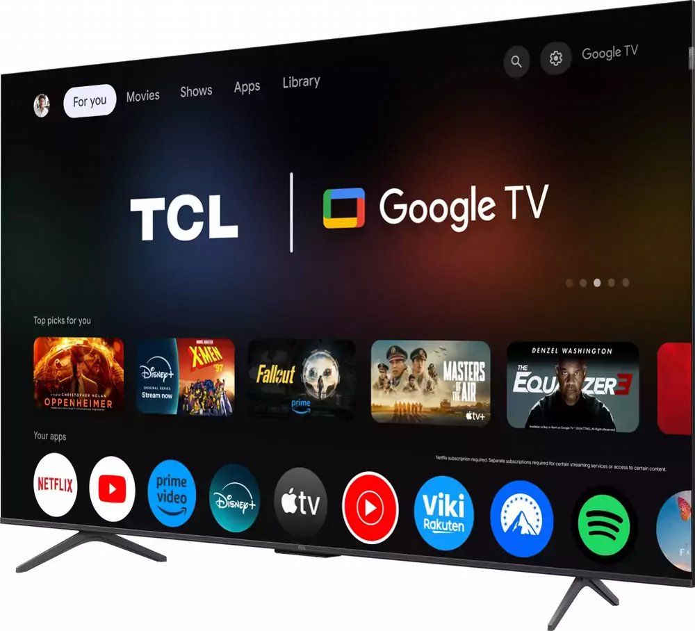 TCL 65T8C | 65" 4K Ultra HD QLED Smart TV | 120Hz | Google TV + Wifi | Dolby Vision | HDMI 2.1 (2025)