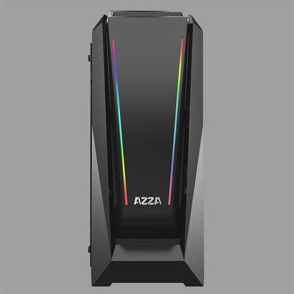 Azza Chroma 410A RGB | Midi Tower Case | Zwart