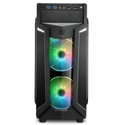 Sharkoon VG6-W RGB | Midi Tower Case | Zwart