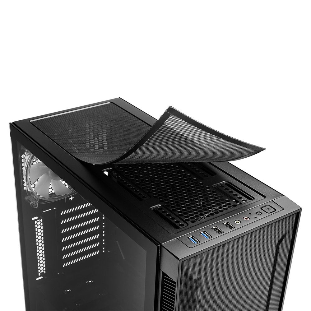 Sharkoon TG6M RGB | Midi Tower Behuizing | Zwart