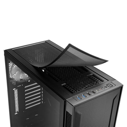 Sharkoon TG6M RGB | Midi Tower Behuizing | Zwart