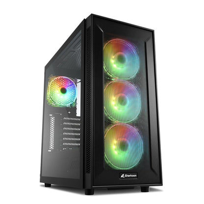 Sharkoon TG6M RGB | Midi Tower Behuizing | Zwart