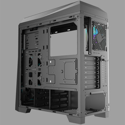 Azza Chroma 410A RGB | Midi Tower Case | Zwart