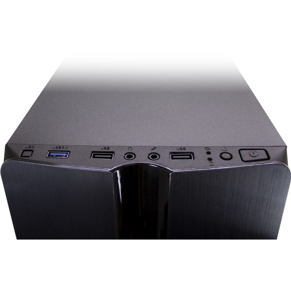 Inter-Tech Thunder Blue Light | Midi Tower Case | Zwart