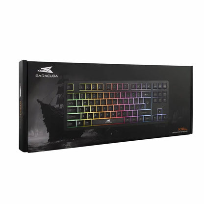 Baracuda KRILL RGB | Tenkeyless Bedraad Gaming Toetsenbord | QWERTY | Zwart - Essentify
