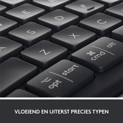 Logitech K860 Ergo | Draadloos Bluetooth Toetsenbord met Receiver | QWERTY - Essentify
