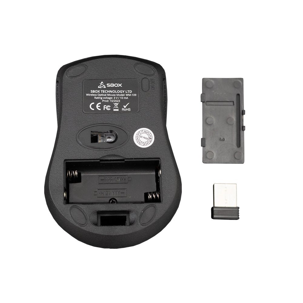 SBOX WM-109 Red | Draadloze Muis | Links- en Rechtshandig | RF | 1000 DPI | Rood