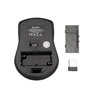 SBOX WM-109 Red | Draadloze Muis | Links- en Rechtshandig | RF | 1000 DPI | Rood